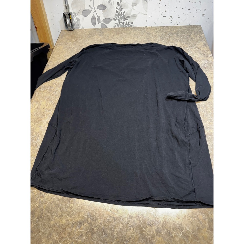 Lululemon Womens Black Long Sleeve Athletic Dress Relaxed Fit Athleisure 4M20